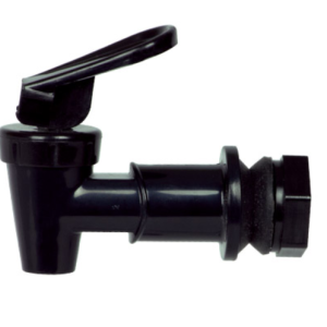 VALVULA NEGRA PARA CAFETERA NIPLE DE 3/8