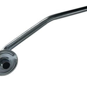 TUBO QUEMADOR LARGO 41 CM CURVO GALVANIZADO