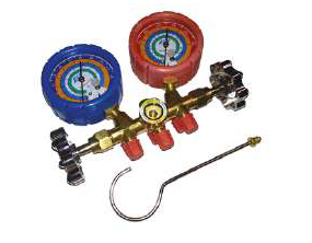 MANOMETRO MANIFOLD CON MANGUERAS 36" - R134 - R22