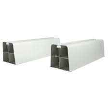 BASE SOPORTES DE PISO PARA CONDENSADORES 450X105X95 MM PVC HASTA 200 KG CON TORNILLOS DE FIJACION
