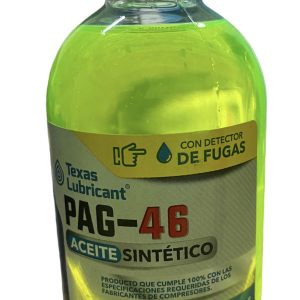 ACEITE REFRIGERACION PAG-46 8 ONZAS CON DETECTOR DE FUGAS - R134 - R410 - R404 - R407