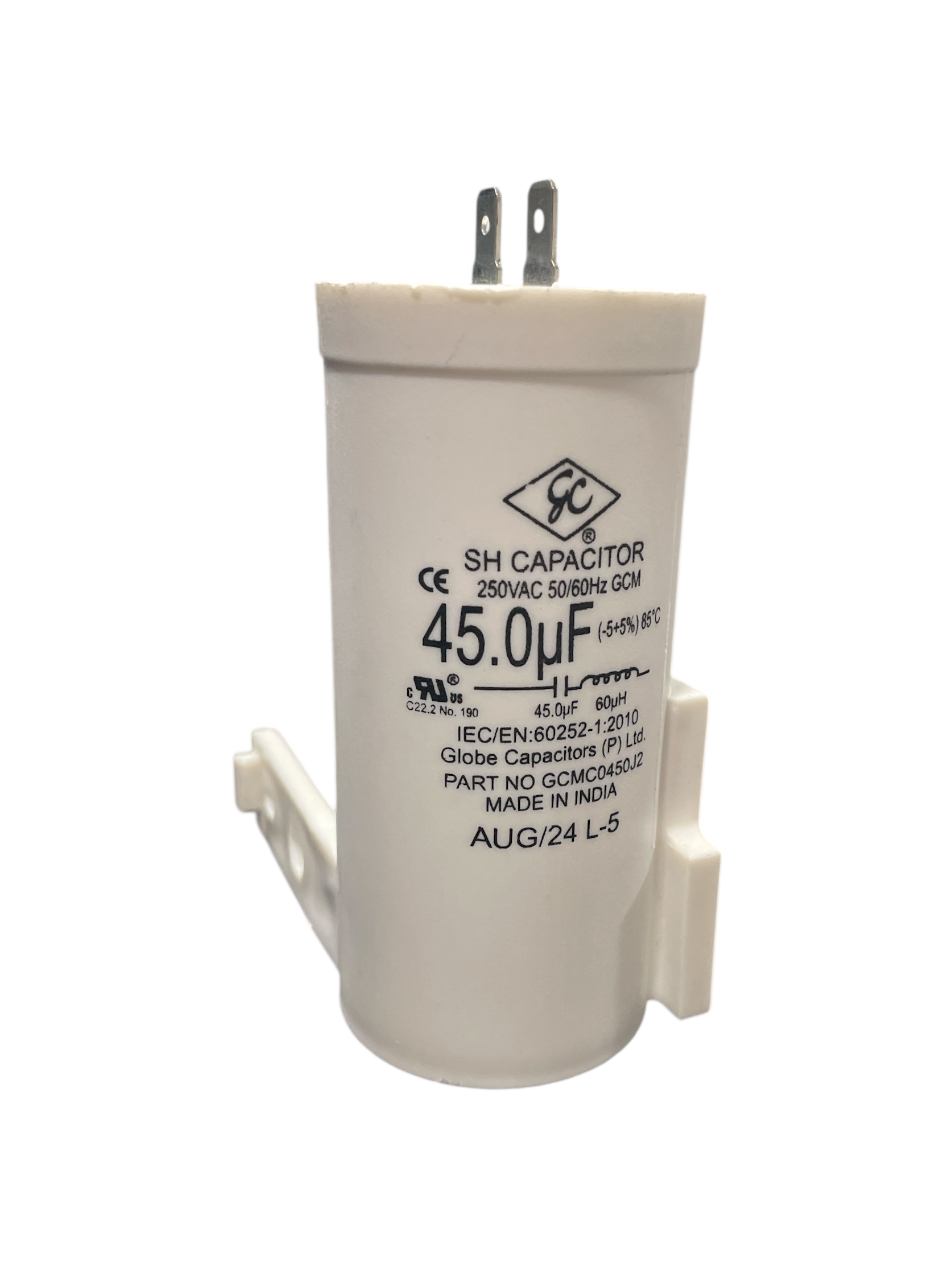 CAPACITOR GLOBE 45 MF BLANCO 228C1259P001 - WW01F00342