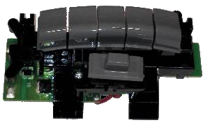 TECLADO 5 TECLAS 1 BAL 8V CON TARJETA GRIS