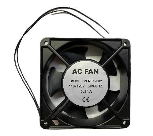 VENTILADOR 12X12 X 4 CM 110V AC 3500 .21 A CON CABLE