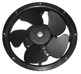 MOTOR CON VENTILADOR NEGRO EXTRACTOR ELCO 16W 25 CM DIAMETRO