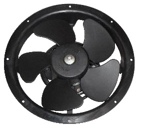 MOTOR CON VENTILADOR NEGRO EXTRACTOR ELCO 16W 30 CM DIAMETRO