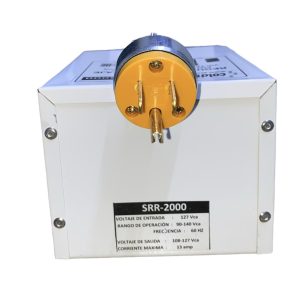 REGULADOR COMPENSADOR DE VOLTAJE 2000W - ENTRADA 90-140V AC - SALIDA 108 - 127 - VITRINAS - BOMBAS - REFRIGERADOR COMERCIAL - 13A - COMPRESOR 1/2 HP