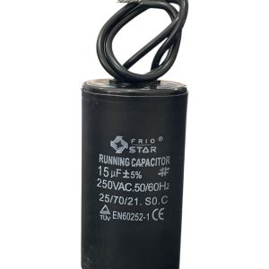 CAPACITOR TRABAJO PLASTICO 15 MF 250V